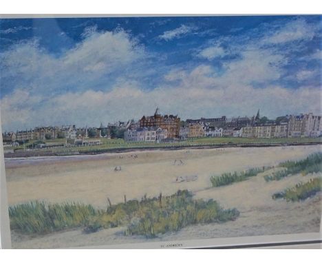 Five Horse Racing and Golf Related Prints, (5)
