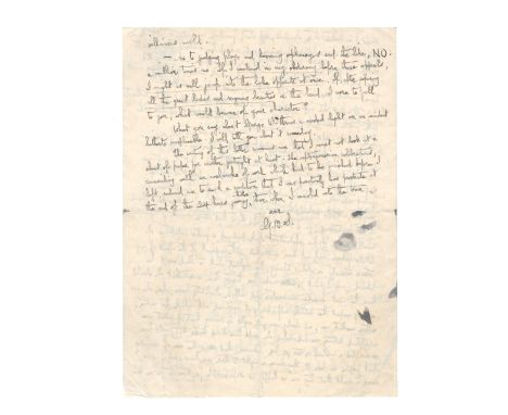 SHAW (GEORGE BERNARD)Autograph letter signed ('ever G.B.S.') to Maggie Ponsonby ('My dear Maggie'), discussing at length the 