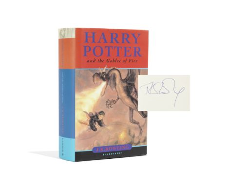 ROWLING (J.K.)Harry Potter and the Goblet of Fire, FIRST EDITION, SIGNED BY THE AUTHOR on the dedication page,  publisher's p