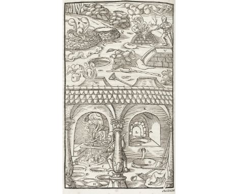 AGRICOLA  (GIORGIUS)Opera... de l'arte de metalli partita in xii. libri,  first Italian edition, translated by Michelangelo F