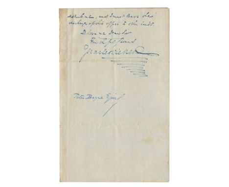 DICKENS (CHARLES)Autograph letter signed ('Charles Dickens') to Peter Bayne Esq. ('Dear Sir'), thanking him for his letter an