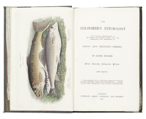 ANGLINGRONALDS (ALFRED) The Fly-fisher's Entomology... Sixth Edition,  20 hand-coloured engraved plates, ownership inscriptio