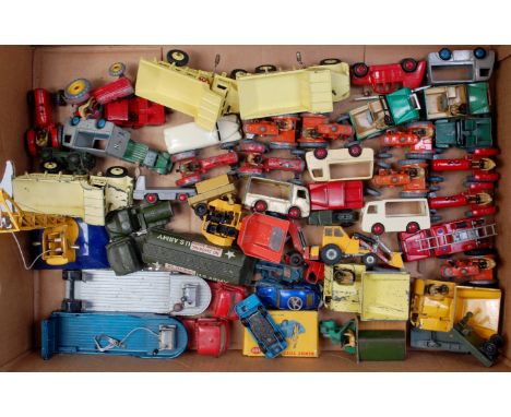 50+ playworn and repainted Dinky Toys, Corgi Toys and other diecast vehicles, some examples have been repainted, to include; 