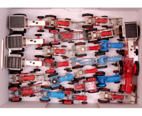 24 assorted diecast tractor and farm implements by Corgi, ERTL and others, to include; Fordson Power Major Tractor, Massey Fe