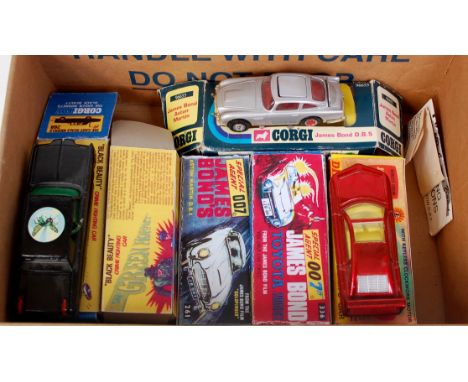 Corgi Toys and Dinky Toys TV related diecast group to include Corgi Toys, 268, Green Hornets Black Beauty, code 3 example wit