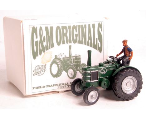 G & M Originals, 1/32nd scale white metal and resin model of a Field Marshall Mark I 'Series 2' tractor, finished in dark gre