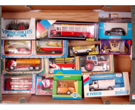 14 mixed European, British and Japanese diecasts, all in original boxes, some windows split and some examples with end flaps 