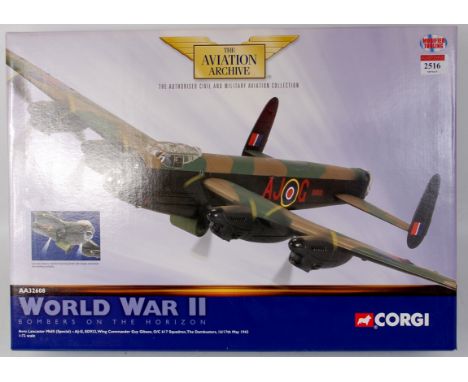 Corgi Aviation Archive, AA32608 1/72nd scale model of Avro Lancaster Mk3 Special, wing commander Guy Gibson, 'The Dambusters'