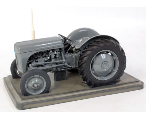 Tractoys for G&M farm models, 1/16th scale white metal and resin model of a Ferguson TEF tractor, finished in dark grey with 