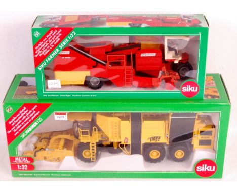 Siku 1/32nd scale Potato digger and Sugarbeet Harvester group to include Siku No.4060 Euro Tiger ROPA sugarbeet harvester (VG