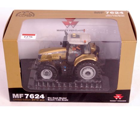 Massey Ferguson 1/32nd scale Universal Hobbies, No.4153 Massey Ferguson 7624 tractor, finished in gold and limited edition to