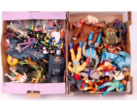 Mixed 1980s action figures by Hasbro, Mirage Studios, LJN Toys etc, 40+ examples with accessories, to include; Teenage Mutant