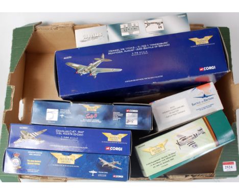 Corgi Aviation Archive, 1/72nd scale and 1/144th boxed aircraft group, mixed aircraft types, all appears as issued, reference