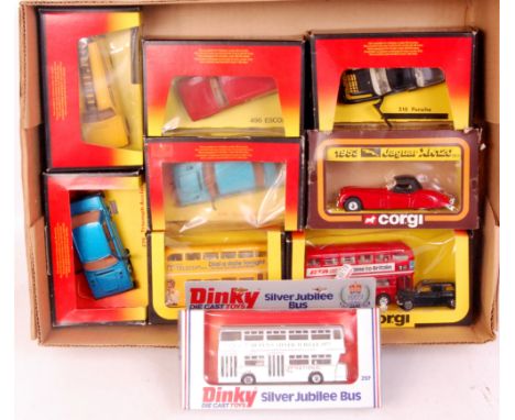 Corgi Toys and Dinky Toys, late issue boxed diecast group to include; Dinky 297 silver Jubilee bus (NM,BVG), Corgi 476 Britis