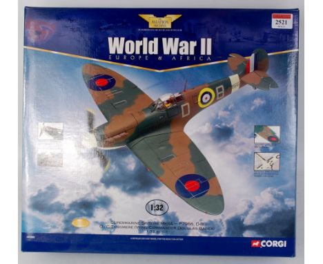 Corgi Aviation Archive, AA33903 1/32nd scale model of a Supermarine Spitfire Mk2A, O/C Tangmere, wing commander Douglas Bader