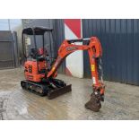 2018 KUBOTA U17-3 1.7 TONNE ZERO-TAIL SWING MINI EXCAVATOR HOURS: 1,969