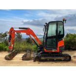 2019 KUBOTA U27-4 2.7 TONNE EXCAVATOR DIGGER HOURS: 3478