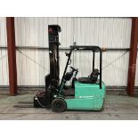 MITSUBISHI FB15KRT ELECTRIC 3-WHEEL FORKLIFT **(INCLUDES CHARGER)**