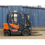 2017 DOOSAN D25 GP DIESEL FORKLIFT WITH TRIPLEX MAST