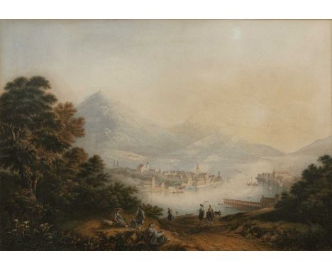 A Baxter print after TurnerView of Lake Lucerne, and four other assorted prints. (5)