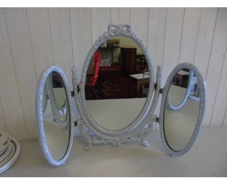 Vintage triple dressing table mirror