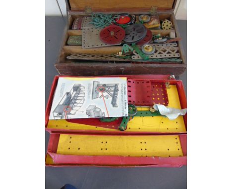 Qty of vintage Meccano including 2A and 1