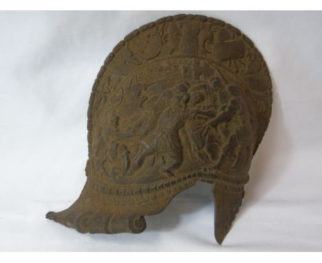 Cast iron decorative Roman helmet wall hanging