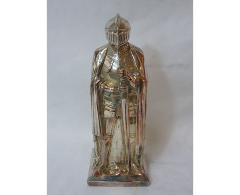 1930's metal knight lighter. Approx 10" tall
