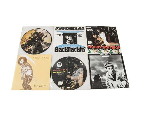 Marc Bolan / T Rex 7" Singles, approximately forty-five Marc Bolan and T Rex singles including Picture Discs and with titles 
