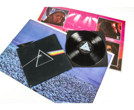 Pink Floyd LP, Dark Side of the Moon LP - UK 1973 First Press with Solid Blue Triangle Labels - Harvest SHVL 804 - Black Gate