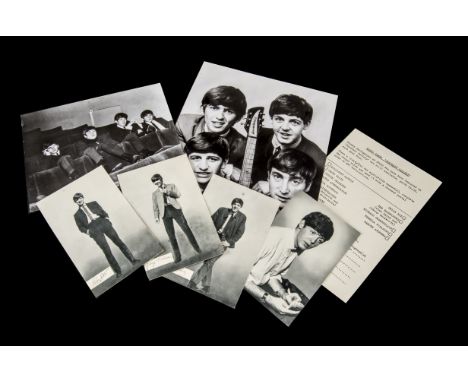 The Beatles Photos, six black and white prints of the Beatles including The Radio Times Copyright photo of the band, A Starpi