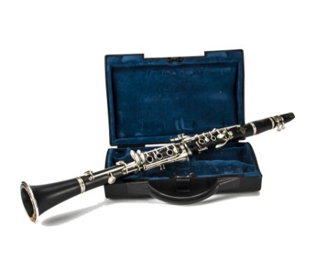 Buffet Clarinet, a Buffet Crampon B12 clarinet stamped 704002 in hard plastic case - very good condition