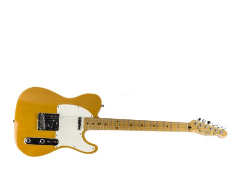 Electric Guitar, a Squier Telecaster by Fender serial no S913229 Made In Korea  (butterscotch blonde) good condition in possi