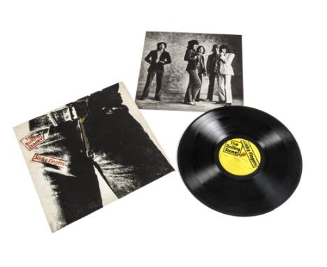 Rolling Stones LP, Sticky Fingers LP - Original UK release 1971 on SRS (COC 59100) - Large Zipper Sleeve with 'PAN' stamp on 