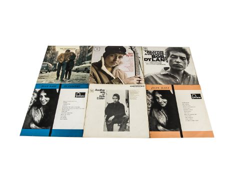 Bob Dylan / Joan Baez LPs, fifteen albums of mainly UK Original releases by Bob Dylan and Joan Baez including Bob Dylan, The 