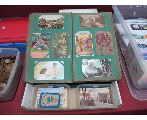 Two Predominantly Early XX Century Picture Postcard Albums. Covering a variety of subjects including Great Britain topographi