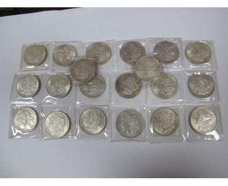 Twenty USA Morgan Silver Dollars. Usually higher grade coins. 