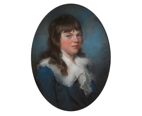 JOHN RUSSELL (BRITISH 1745-1806) HALF LENGTH PORTRAIT OF JAMES EDLINGTON Pastel, ovalDimensions:60cm x 44cm (23.5in x 17.25in