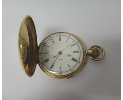 A gentleman's gold cased, keyless wind, hunting cased pocket watch, the gilt jeweled lever movement detailed H.Samuel, Market