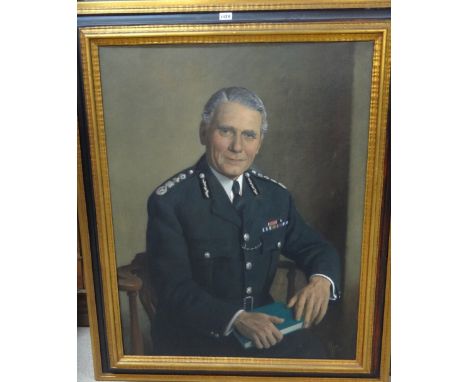 Carlos Sancha (1920-2001), Portrait of Sir Edward Dodd, CBE, oil on canvas, signed and dated 1967, 90cm x 70cm. 

Provenance: