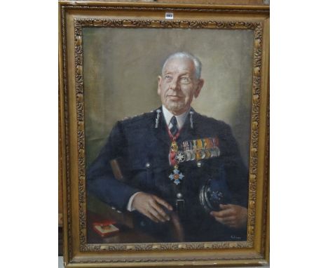 John Gilroy (1898-1985), Portrait of Chief Inspector Frederick Thomas Tarry, oil on canvas, signed, 90cm x 70cm. DDS 

Proven