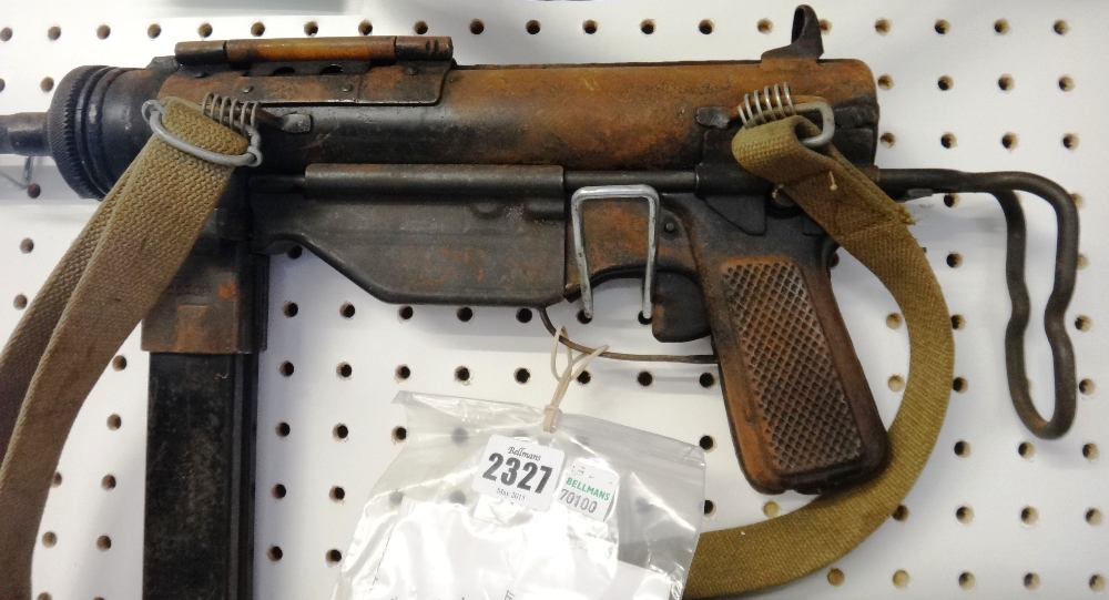 A 9mm Chinese M3 Grease gun (sub machine gun), with 8 inch barrel