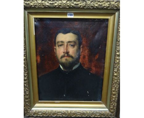 Continental School (19th century), Portrait of a gentleman, oil on canvas, 55 x 46cm. 