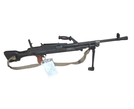 A .303 Englis Mk2 light machine gun, with a 25 inch barrel, serial number 12T9029, deactivated 18/04/1998, with certificate.
