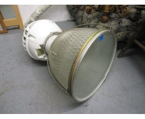 A Holophone industrial prismatic light, 24 x 16
