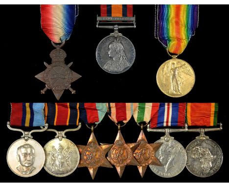 BOER WAR-WORLD WAR II FAMILY SINGLES AND GROUPS, QUEEN'S SOUTH AFRICA MEDAL ONE CLASP, CAPE COLONY CAPT W MACCALLUM FRONTIER 