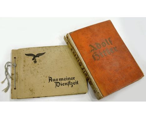 A GERMAN, THIRD REICH, SOLDIER'S PHOTOGRAPH ALBUM OF MOUNTED BLACK AND WHITE SNAPSHOTS AND OTHER PHOTOGRAPHS, MAINLY INFORMAL