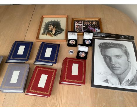 ELVIS PRESLEY MEMORABILIA: Bradford Exchange Graceland Memphasis Tenacee ceramic plates , all boxed (7 musical plates, and 3 