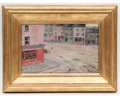 * JACK BUTLER YEATS RHA (IRISH 1871 -1957),
CLIFDEN, CONNEMARA
oil on panel, signed
23.1cm x 36.2cm  (9 1/8 x 14¼ inches) 
Fr