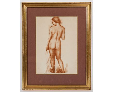 ARISTIDE MAILLOL (FRENCH 1861 - 1944), 
FEMME DEBOUT DE DOI
lithograph, signed with intitials and numbered 15/50 in pencil, t
